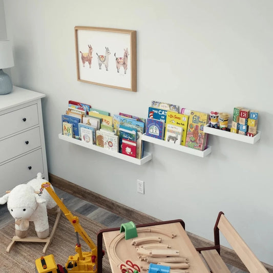 White Kids Wall Shelves (Set of 3) | P241