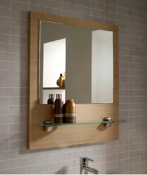Bathroom Mirror with Glass Shelf | P051