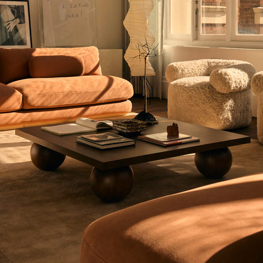 Bold Meets Minimal – Contemporary Walnut Coffee Table | P189