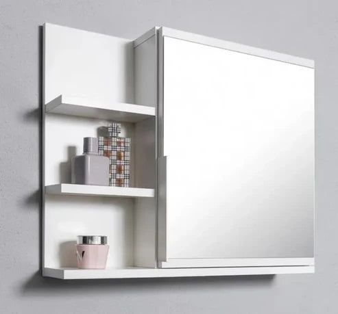 Bathroom Mirror Cabinet With Shelves | P050