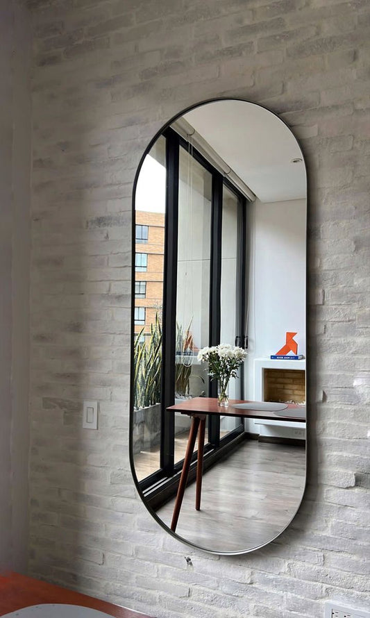 Modern Arch Full-Length Mirror – Sleek Design with Clear Reflection | P100