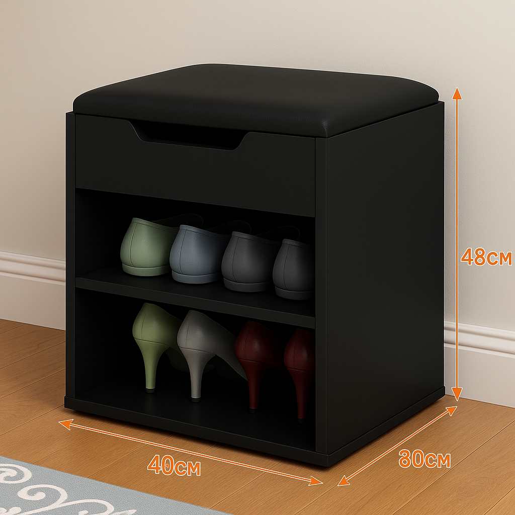 Compact Shoe Rack with Cushion | P285