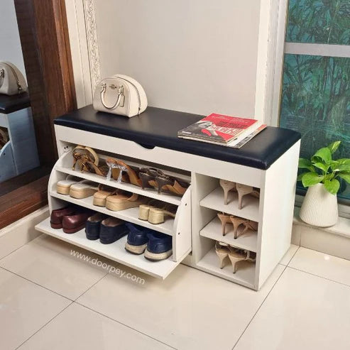 Modern Flip Drawer Shoe Rack | P002