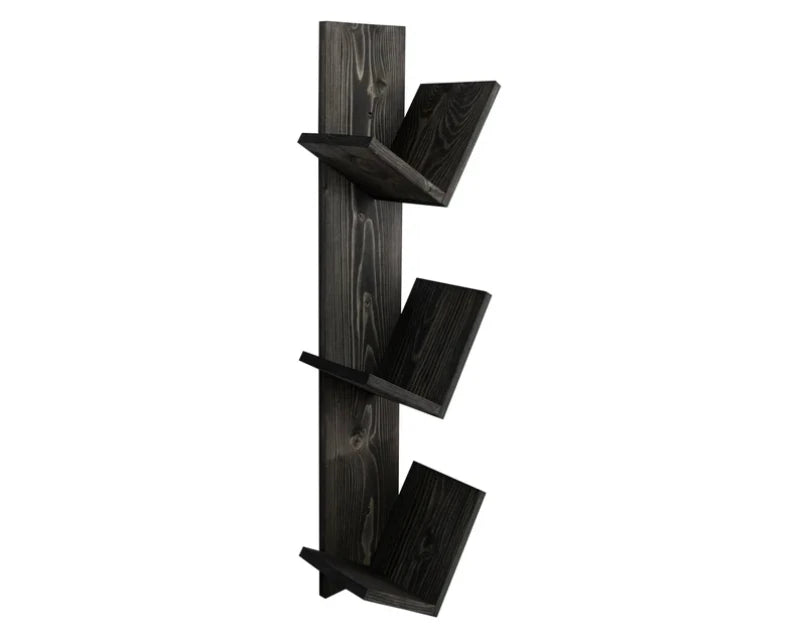 Contemporary 3-Tier Angled Wall Shelf | P271