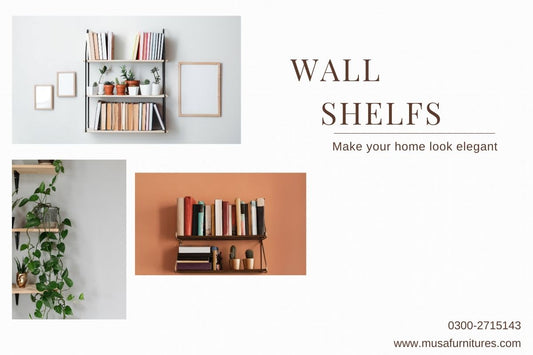 Stylish wooden wall shelves for living room and bedroom  Wall-mounted storage shelf for home organization  Decorative wall shelves for modern interiors