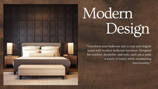 Stylish Bed with Side Tables