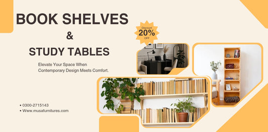 Study Table with Bookshelf – Smart Space Saving Idea