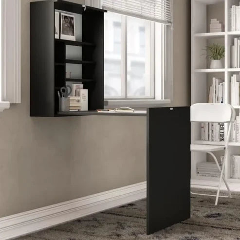 FlexiFold Transformer Wall Desk | Space-Saving Folding Workstation | P030