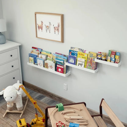 White Kids Wall Shelves (Set of 3) | P241