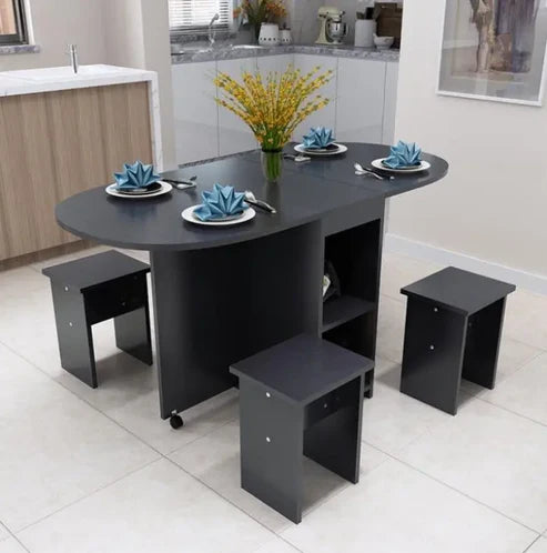 SleekFold Compact Dining Table & Chairs | P033