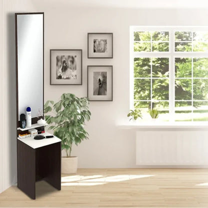 Full-Length Dressing Mirror with Utility Shelf | P057