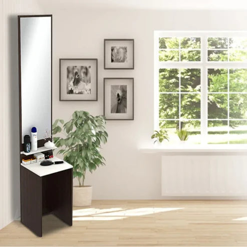 Full-Length Dressing Mirror with Utility Shelf | P057