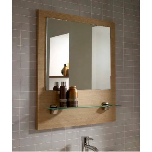 Bathroom Mirror with Glass Shelf | P051