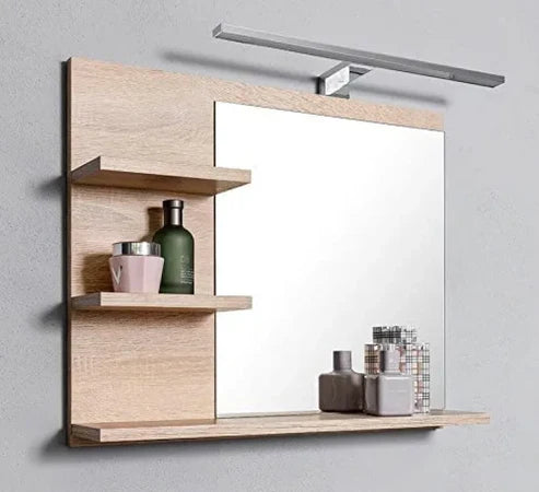 Bathroom Mirror With Shelves | P048
