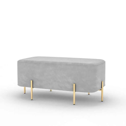 Elegant 2 Seater Wooden Stool with Steel Frame | P228