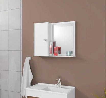 Stylish Bathroom Cabinet with Mirror and Shelves | P053