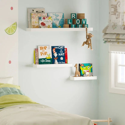White Kids Wall Shelves (Set of 3) | P241