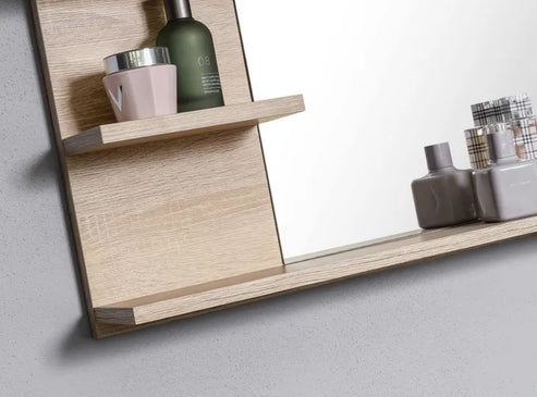 Bathroom Mirror With Shelves | P048