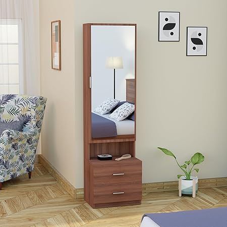 Dressing Table with Mirror & Storage – Premium Laminate | P088