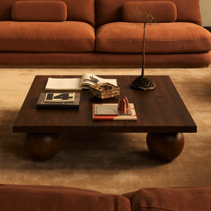 Bold Meets Minimal – Contemporary Walnut Coffee Table | P189