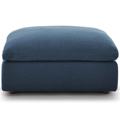 ORLAITH Square Ottoman – Deep Blue Seating with Premium Fabric | P154