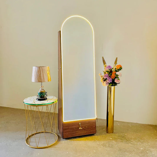 Premium LED Dome Mirror with Scratch-Resistant Surface & Sleek Design | P091