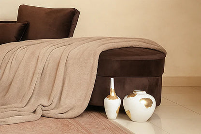 Luxurious L-Shaped Velvet Sofa – Premium Comfort &amp; Modern Elegance | P103