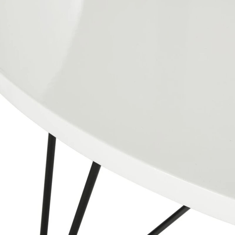 Round Wooden Coffee Table with Storage Shelf| P216