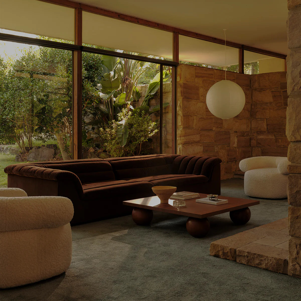 Bold Meets Minimal – Contemporary Walnut Coffee Table | P189