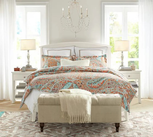 Jute Storage Bench with Diamond Tufting – Multipurpose Ottoman | P168