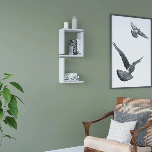 White Floating Wall Shelves (Set of 3) | P273