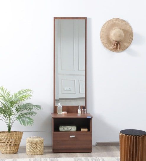 Stylish Full-Length Dressing Table with Mirror | P086
