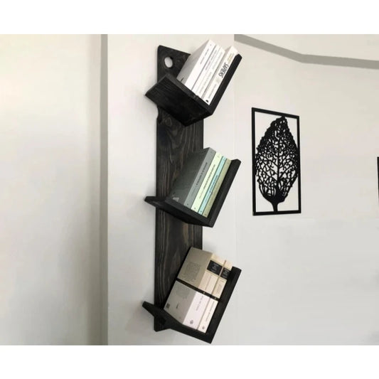 Contemporary 3-Tier Angled Wall Shelf | P271