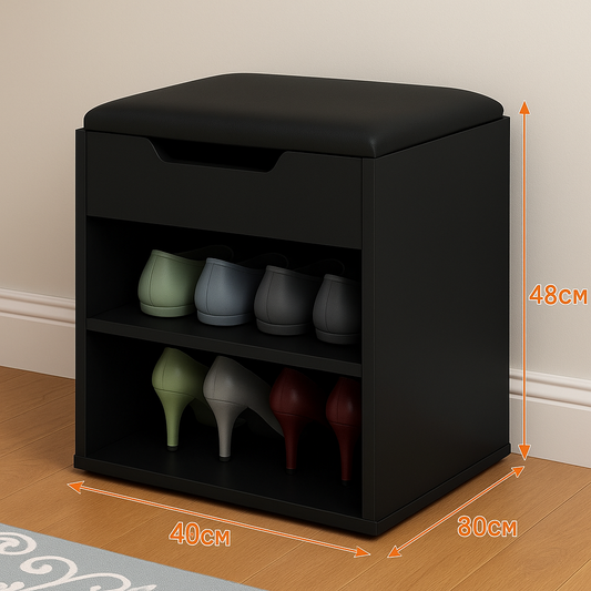 Compact Shoe Rack with Cushion | P285