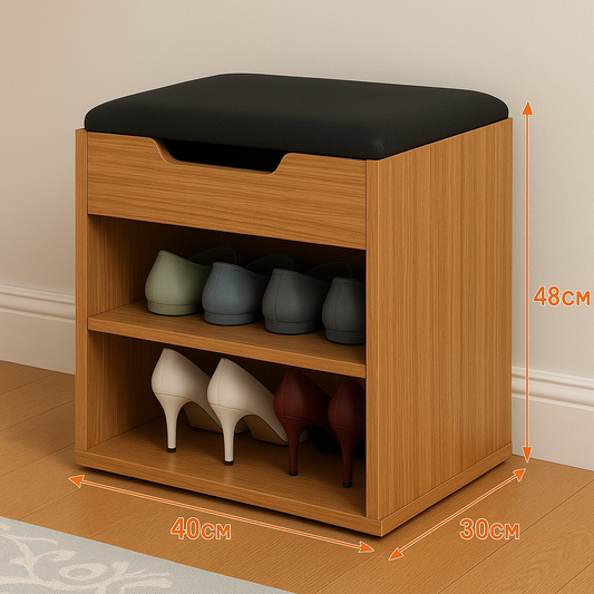 Compact Shoe Rack with Cushion | P285