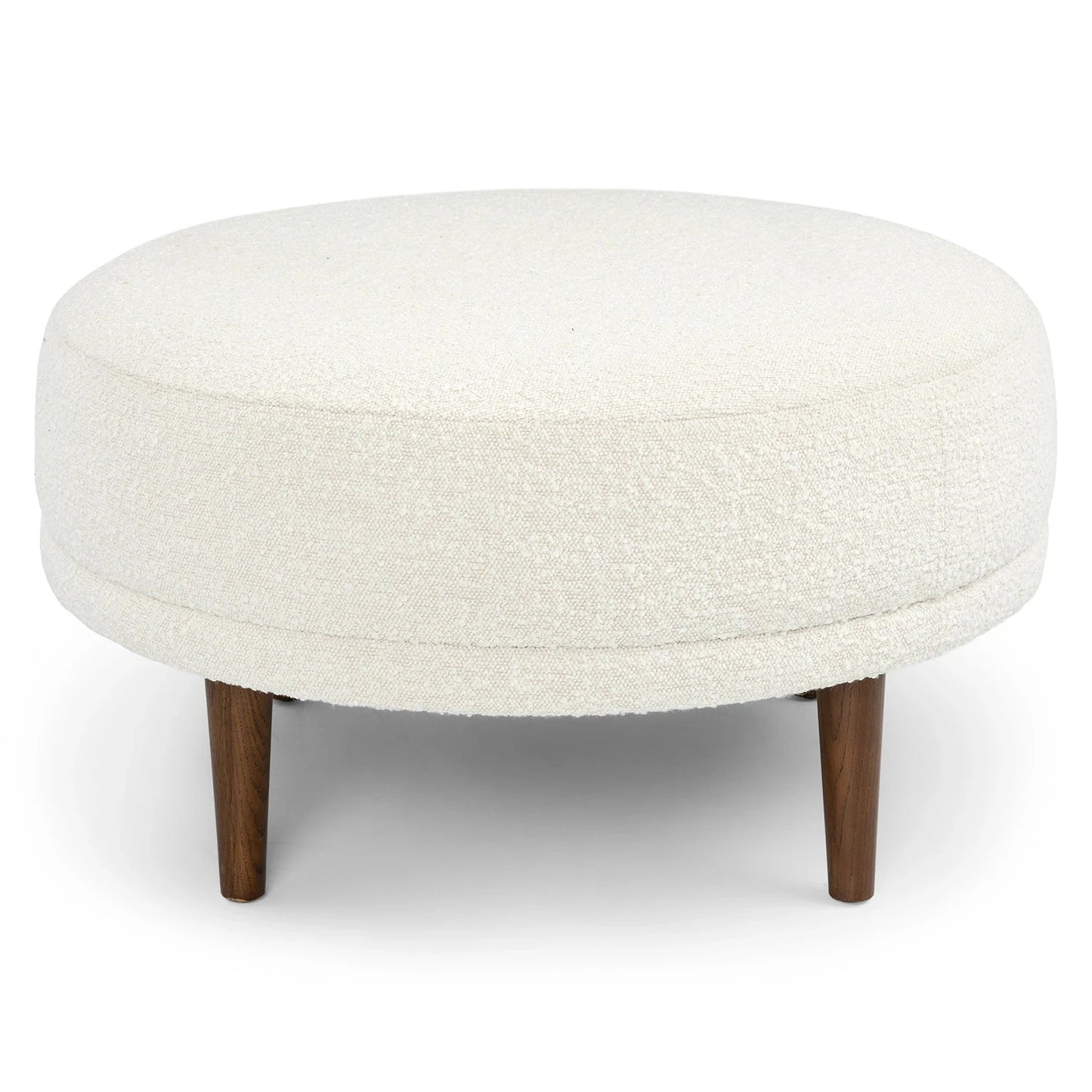 PAPPY Round Ottoman – Soft Bouclé Finish | P156