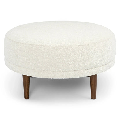 PAPPY Round Ottoman – Soft Bouclé Finish | P156