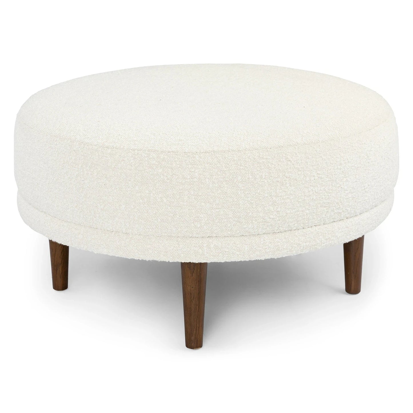 PAPPY Round Ottoman – Soft Bouclé Finish | P156