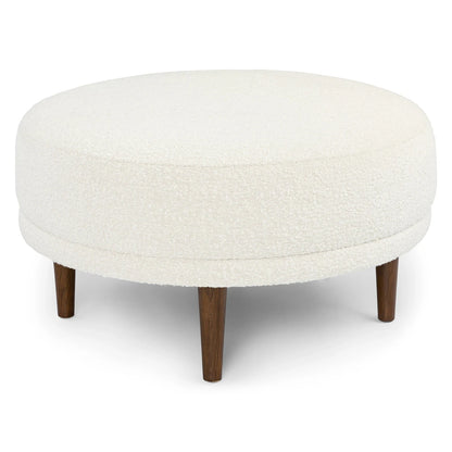 PAPPY Round Ottoman – Soft Bouclé Finish | P156