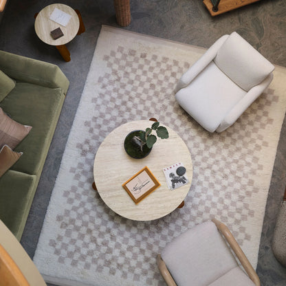 Earth Meets Elegance – Natural Stone Round Table by Musa Furnitures | P190