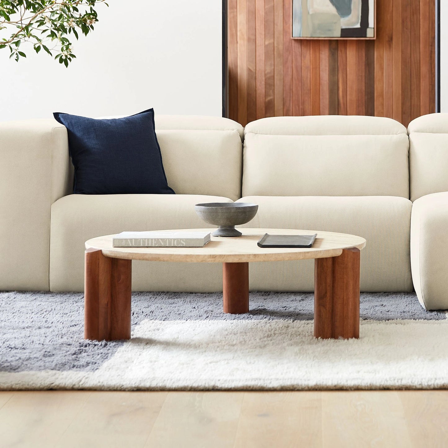 Earth Meets Elegance – Natural Stone Round Table by Musa Furnitures | P190